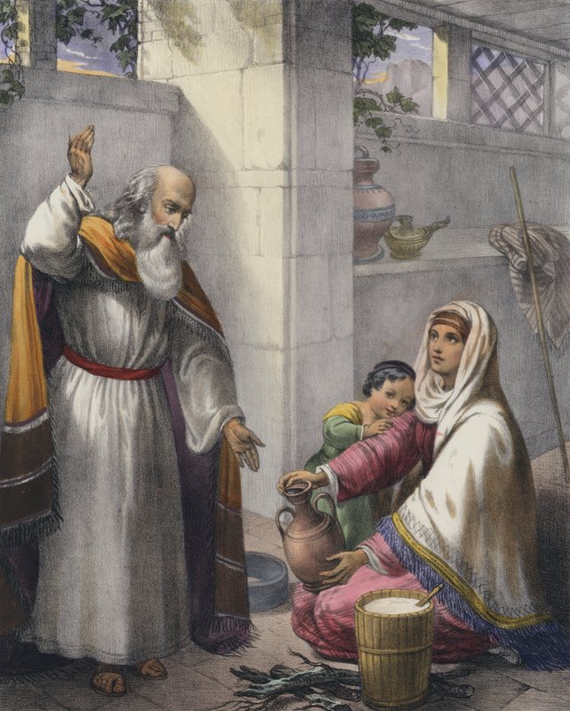 Elias e a viúva de Sarepta de Siegfried Detler Bendixen