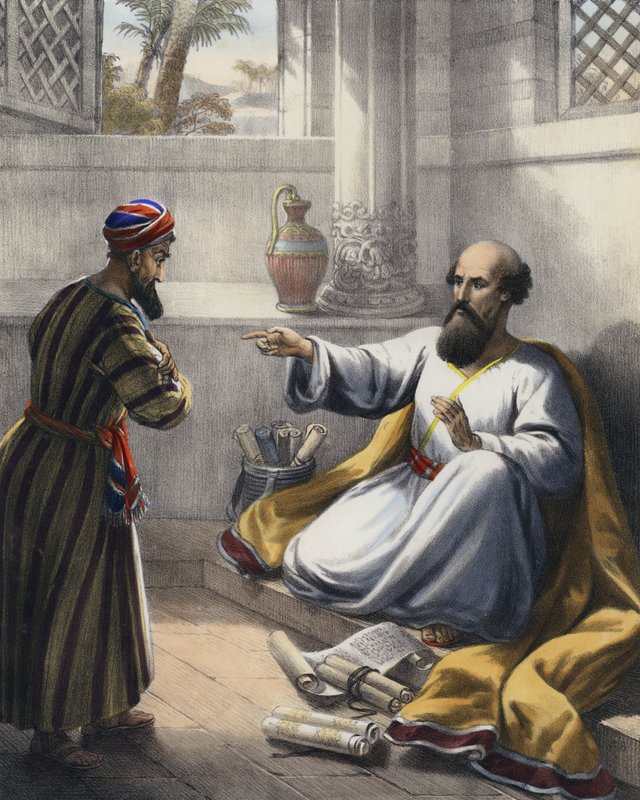 Eliseu e Geazi de Siegfried Detler Bendixen