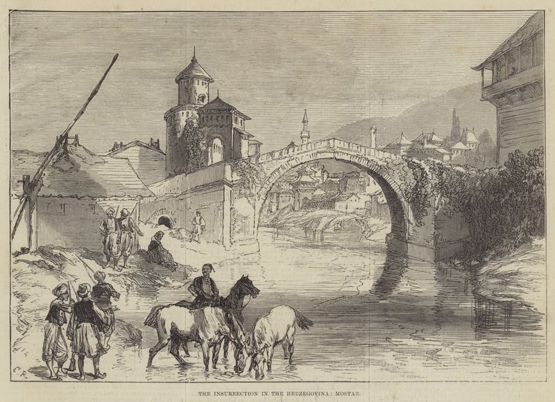 A insurreição na Herzegovina, Mostar de Sir John Charles Robinson