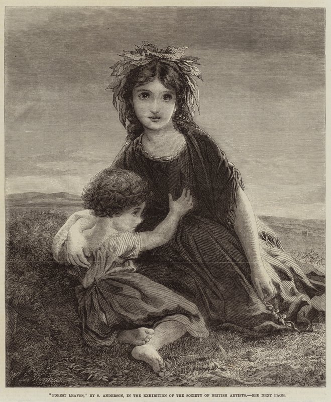Folhas da floresta de Sophie Gengembre Anderson