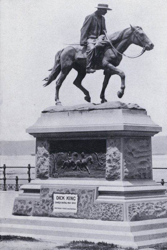 Dick King Memorial, Durban (foto a p/b) de South African Photographer