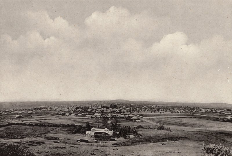 Panorama de Bloemfontein (fotografia a preto e branco) de South African Photographer