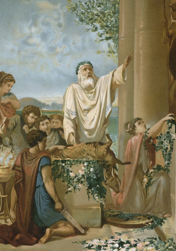 Um sacrifício na Grécia antiga de Spanish School