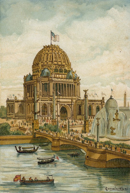 Edifício da Administração, Exposição Mundial da Colômbia, Chicago, 1893 de Spanish School