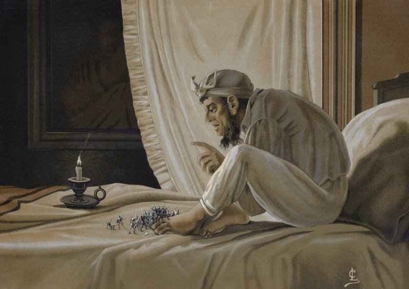 Alucinações do dramaturgo inglês Ben Jonson de Spanish School