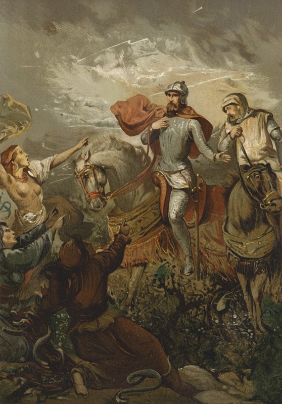 Macbeth parou pelas bruxas de Spanish School