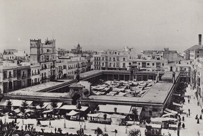 Cádis: Plaza de Abastos (foto a p/b) de Spanish Photographer