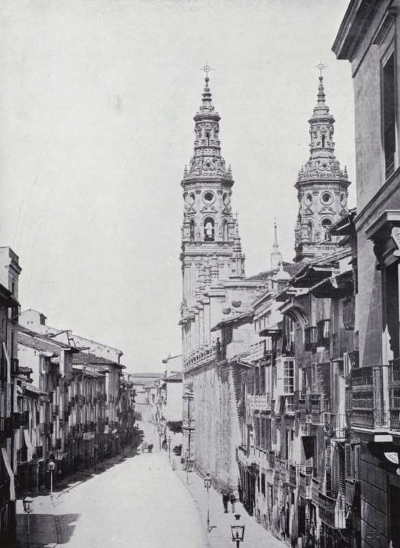Calle Del Mercado, Logrono (fotografia a preto e branco) de Spanish Photographer