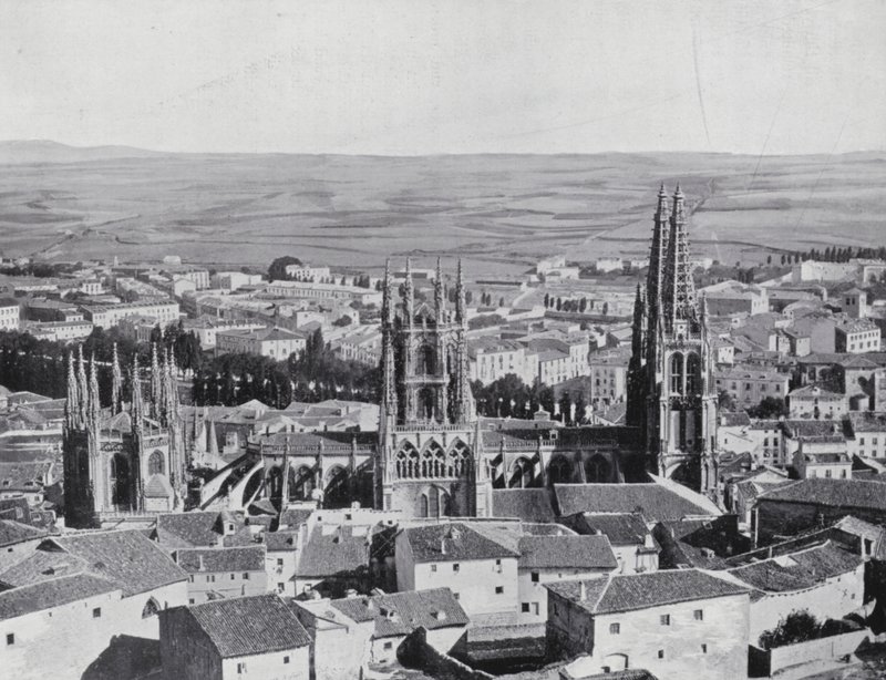 Vista geral de Burgos (fotografia a preto e branco) de Spanish Photographer