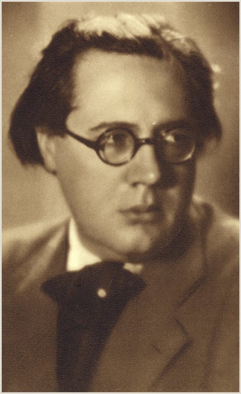Retrato de Andres Segovia (fotografia a preto e branco) de Spanish Photographer