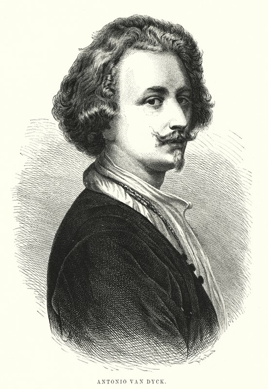 Anthony van Dyck, artista flamengo (litho) de Spanish School