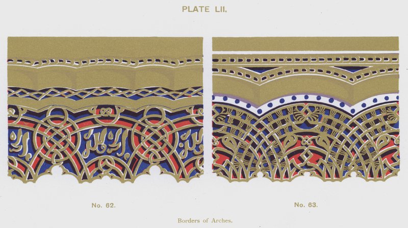 Bordas dos Arcos (cor litho) de Spanish School