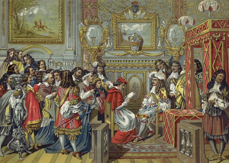 Gabinete de Luís XIV da França de Spanish School
