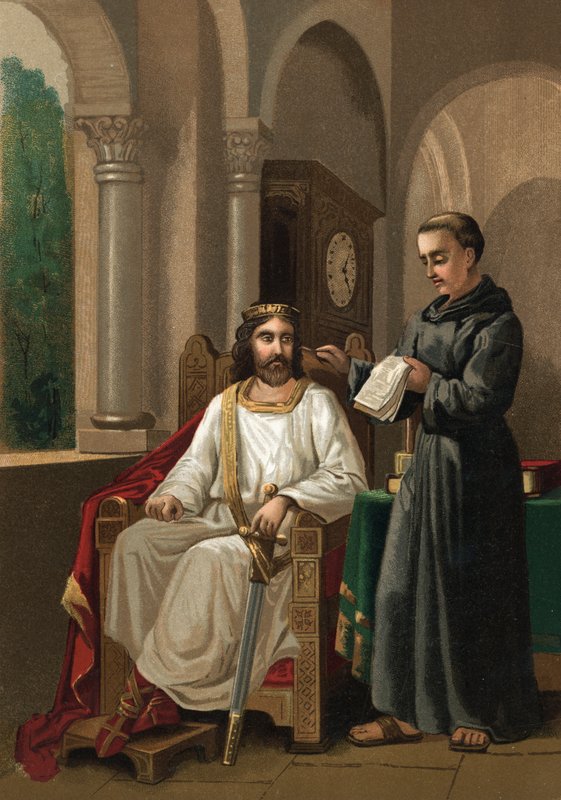 Charlemagne e Alcuíno de Spanish School