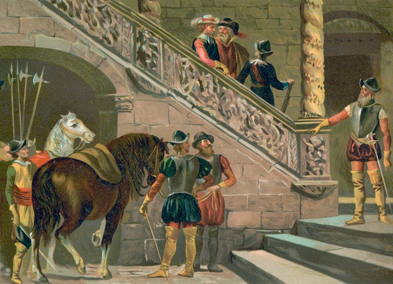 Trajes do século XVII de Spanish School