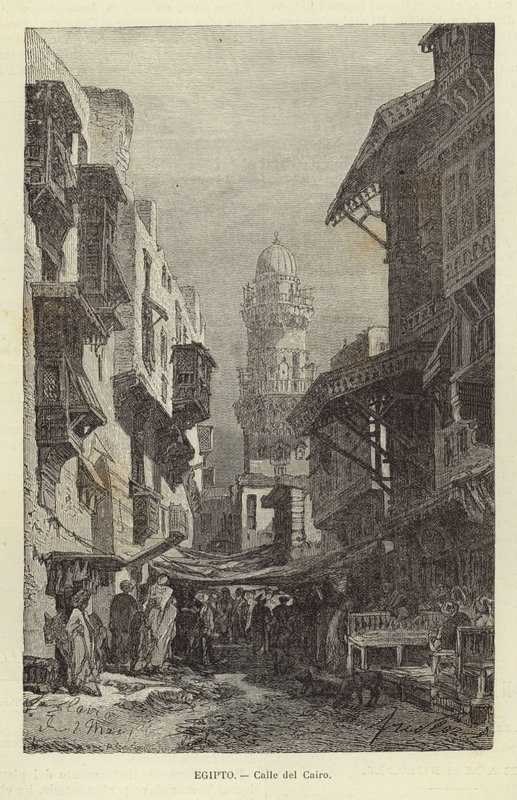 Egito - rua no Cairo de Spanish School