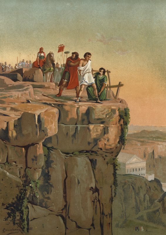 Execução do mago romano Lucius Pituanius de Spanish School