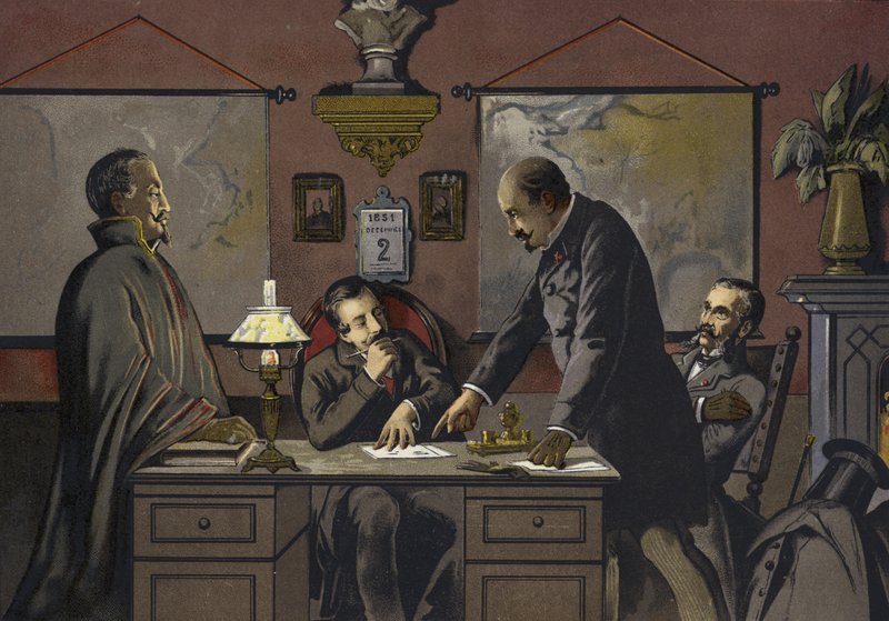 França - a noite de 2 de dezembro de 1851 de Spanish School