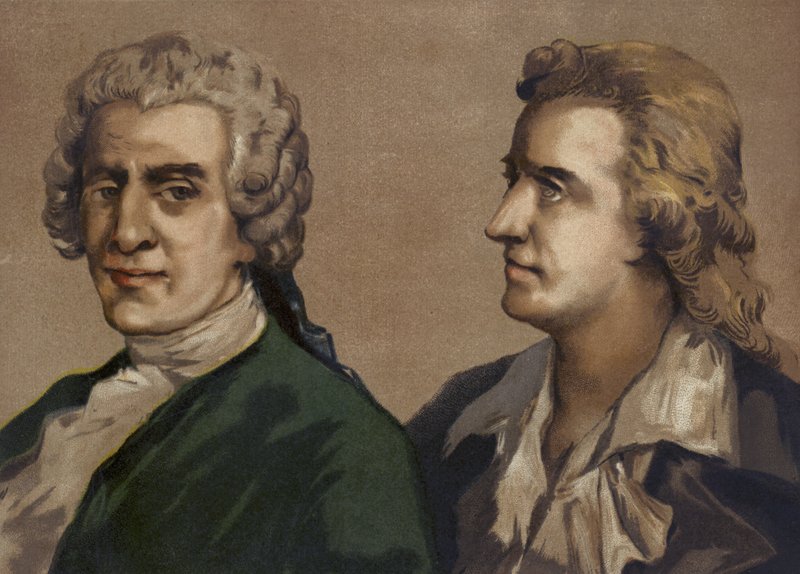 Friedrich Gottlieb Klopstock e Friedrich Schiller, poetas alemães de Spanish School