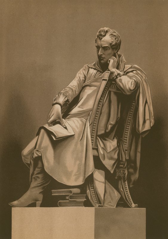 Lord Byron contemplando a liberdade dos gregos de Spanish School