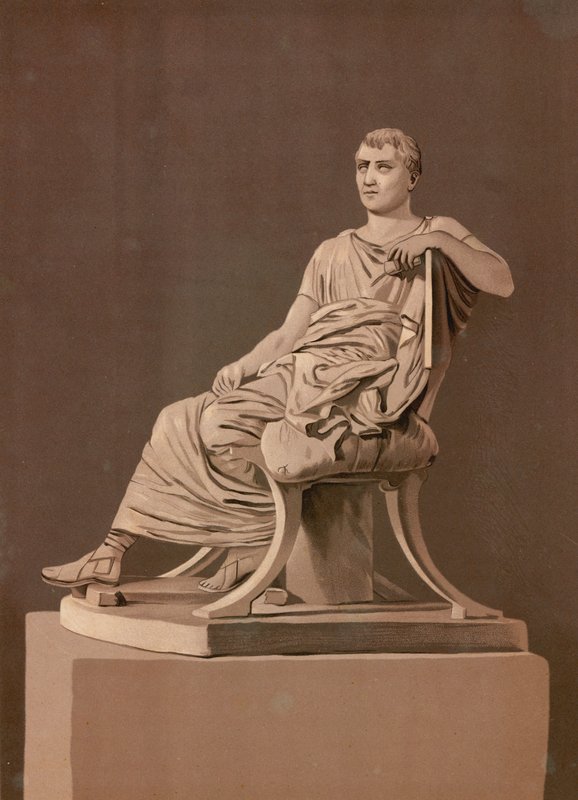 Estátua de menander de Spanish School