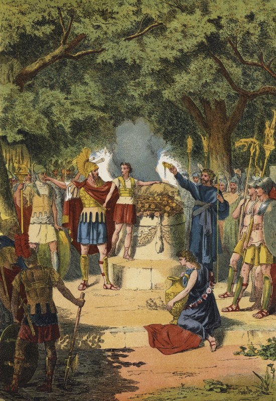 O juramento de Aníbal, terceiro século aC de Spanish School