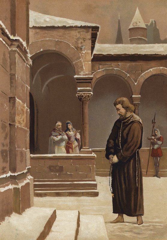 A penitência do Sacro Imperador Romano Henrique IV de Spanish School