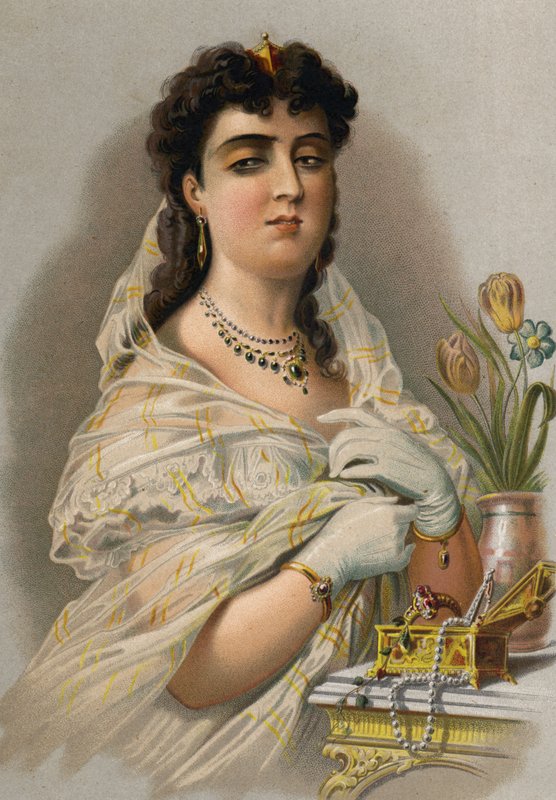 Vaidade (chromolitho) de Spanish School