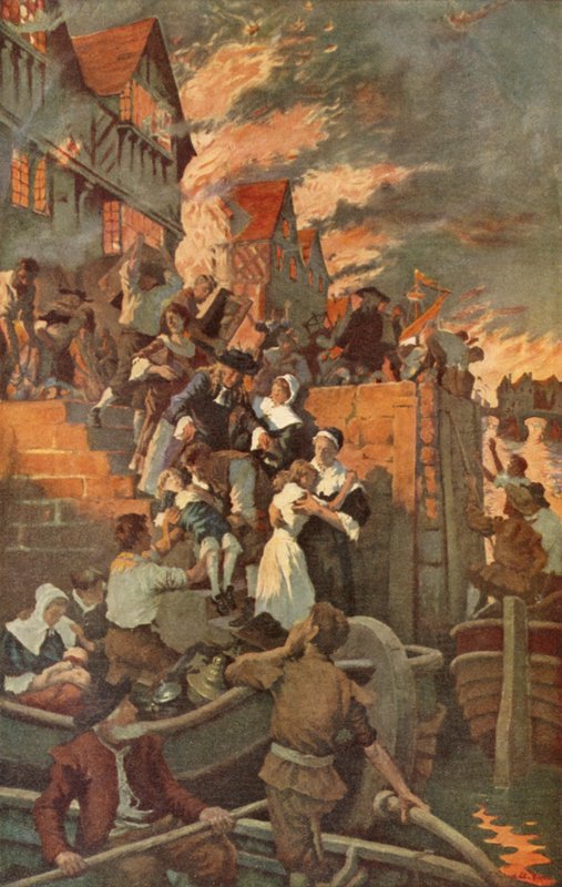 O Grande Incêndio de Londres de Stanhope Alexander (after) Forbes