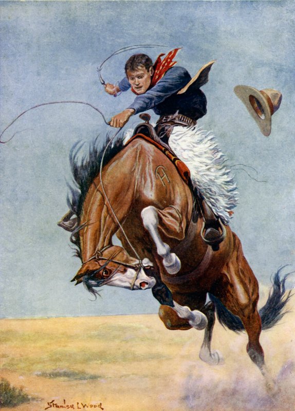 O saltador de baldes (cor litho) de Stanley L. (after) Wood