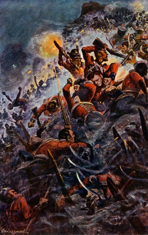 Storming the Heights em Badajos de Stanley L. Wood