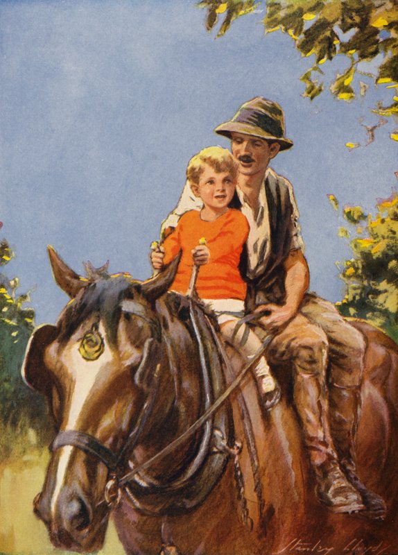 Um passeio em Dobbin (litografia a cores) de Stanley Lloyd