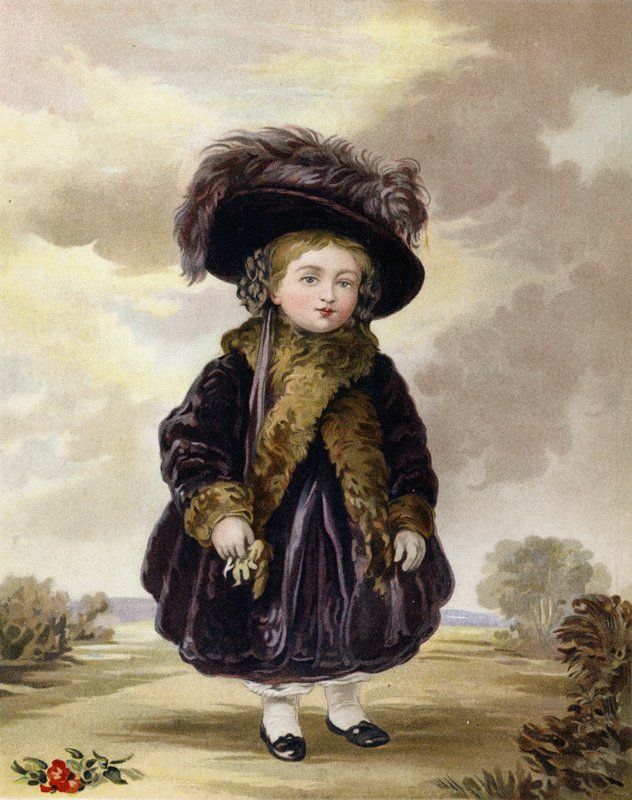 A princesa Victoria quando quatro anos de idade de Stephan Poyntz Denning