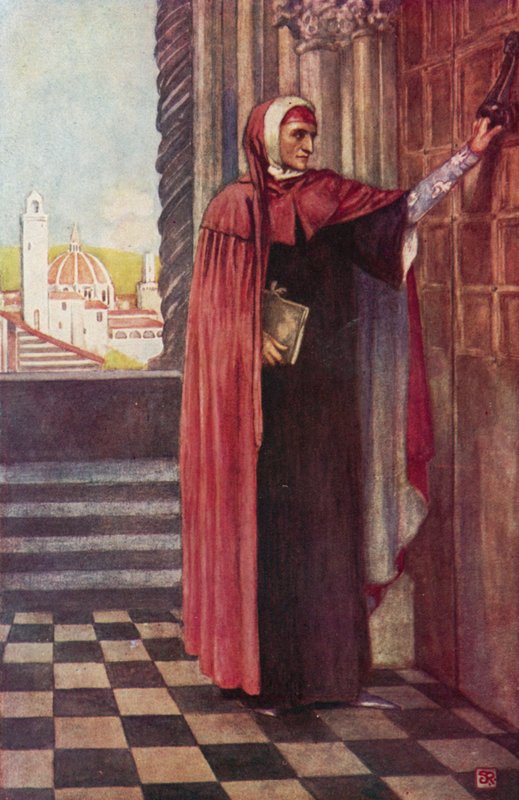 Dante em busca da paz (lito colorido) de Stephen Reid