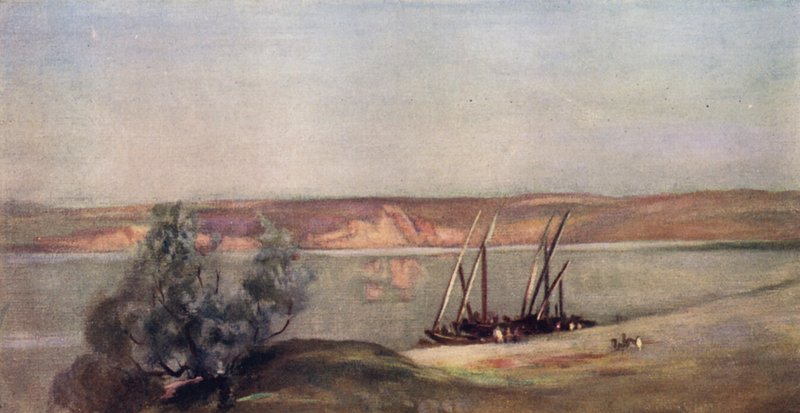 O Mar da Galiléia (lito colorido) de Stephen Reid