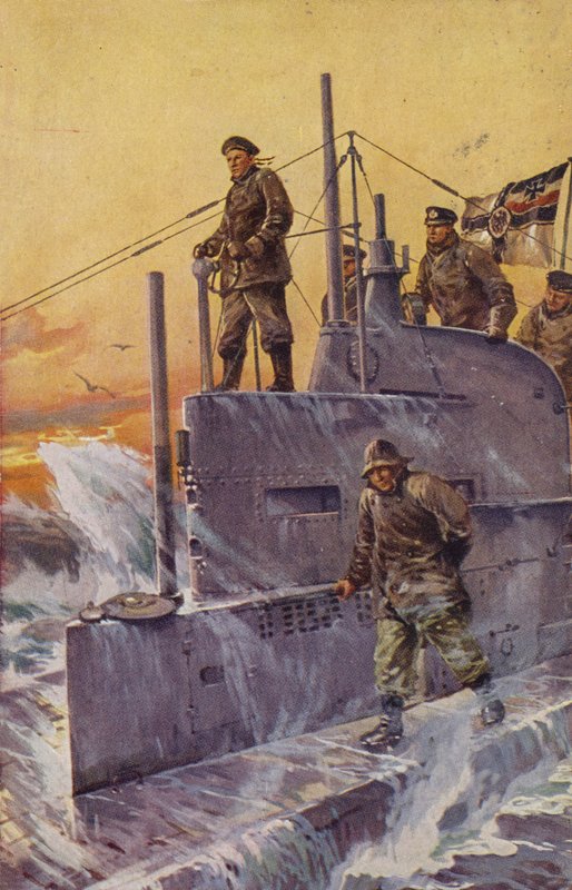 U-boat alemão, Primeira Guerra Mundial, 1917 de Stoewer Willy