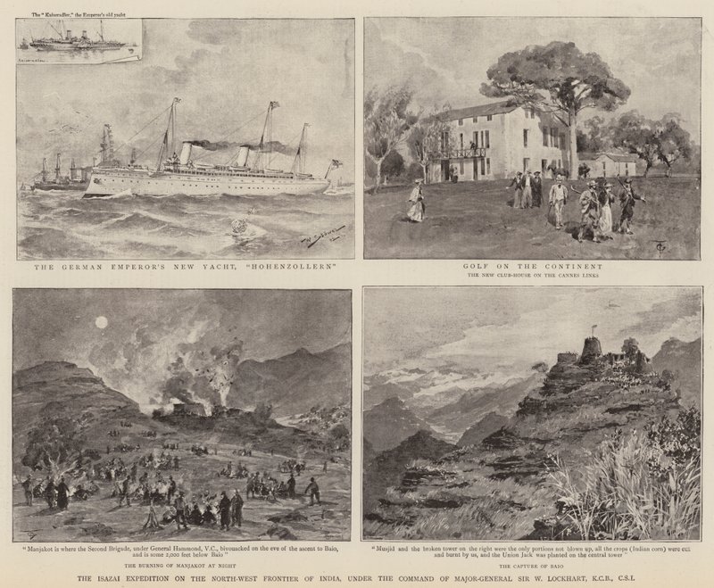 A Expedição Isazai na Fronteira Noroeste da Índia, sob o comando do Major-General Sir W Lockhart, KCB, CSI de Stoewer Willy