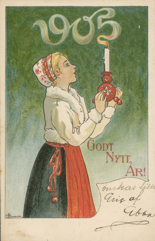 Feliz Ano Novo de 1905 de Swedish School