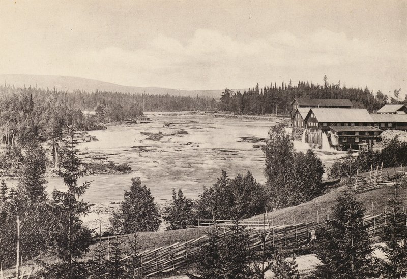 Suécia / Suécia: Jamtland, Eggforsen (foto p/b) de Swedish Photographer