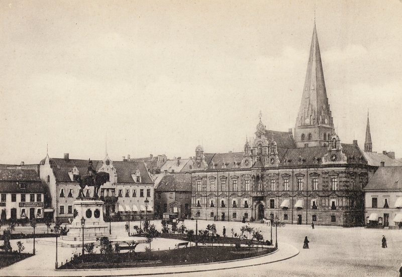 Sverige / Suécia: Skane, Malmo, Stortorget Och Radhuset (foto a p/b) de Swedish Photographer