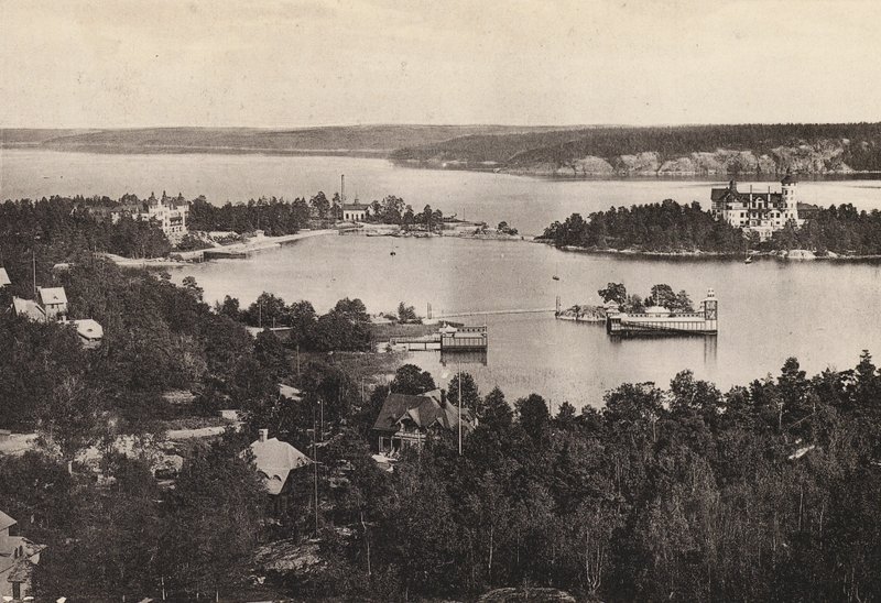 Suécia / Suécia: arredores de Estocolmo, Saltsjobaden (foto p/b) de Swedish Photographer