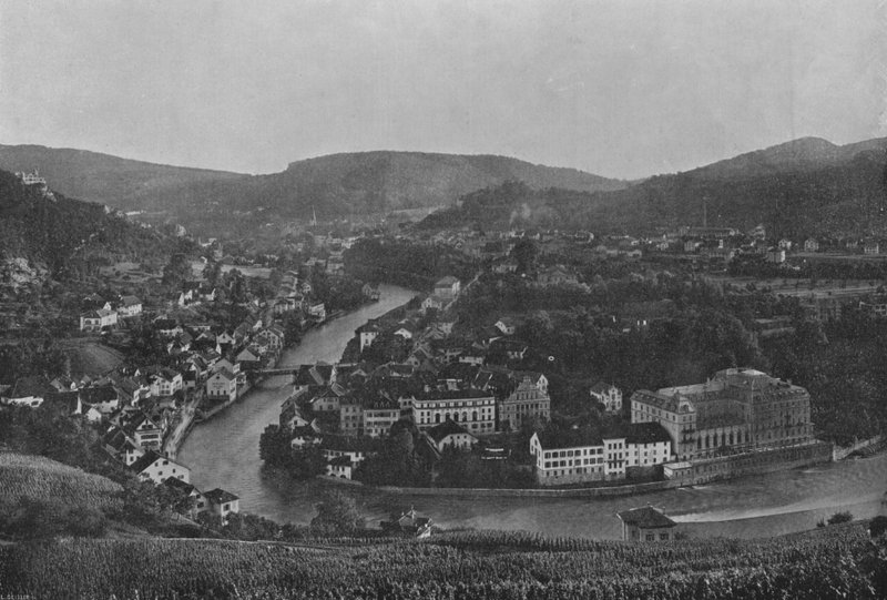 Baden, Vue Generale (foto a p/b) de Swiss Photographer