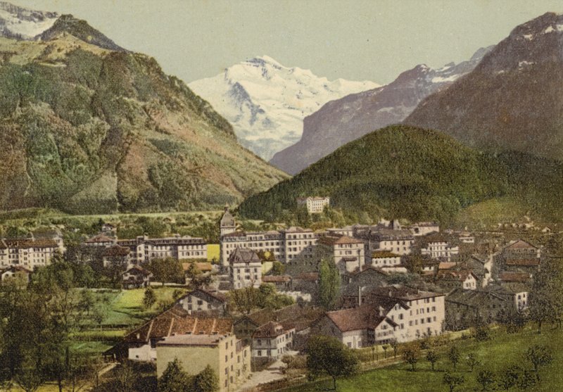 Oberland Bernês: Interlaken, vista geral (foto a cores) de Swiss Photographer