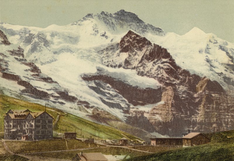 Oberland Bernese: Kleine Scheidegg (foto a cores) de Swiss Photographer