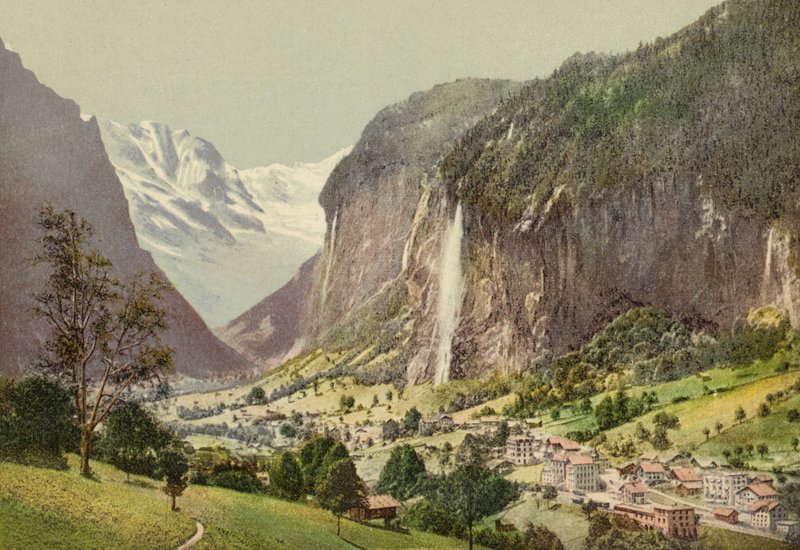 Bernese Oberland: Lauterbrunnen (foto colorida) de Swiss Photographer