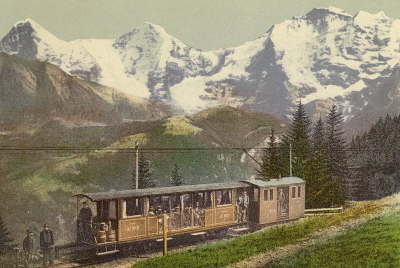 Oberland Bernese: Murrenbahn (foto a cores) de Swiss Photographer