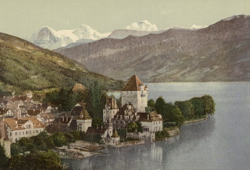 Oberland Bernese: Oberhofen (foto a cores) de Swiss Photographer