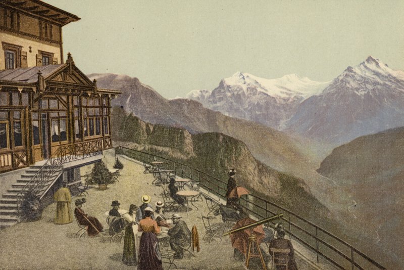 Oberland Bernese: Schynige Platte, Terrace (foto a cores) de Swiss Photographer