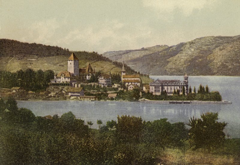 Bernese Oberland: Spiez (foto colorida) de Swiss Photographer