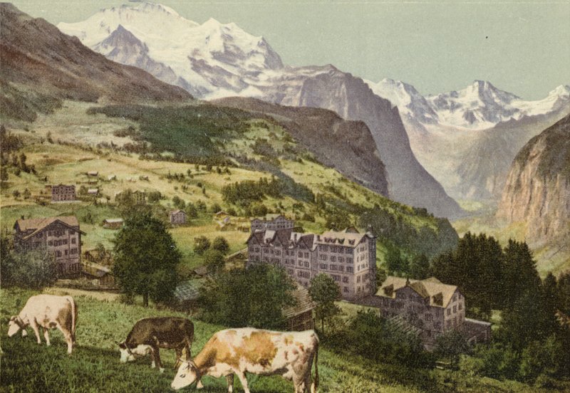 Bernese Oberland: Wengen (foto colorida) de Swiss Photographer